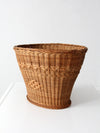 vintage woven wicker basket