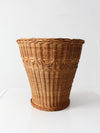 vintage woven wicker basket