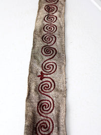 early 20th century ceremonial fraternal sash belt