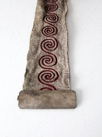 early 20th century ceremonial fraternal sash belt