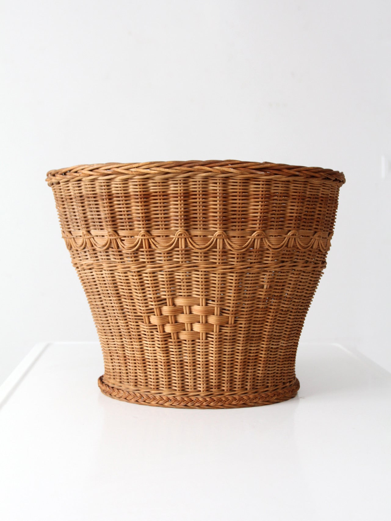 vintage woven wicker basket