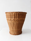vintage woven wicker basket