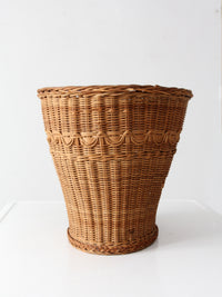vintage woven wicker basket