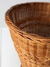 vintage woven wicker basket