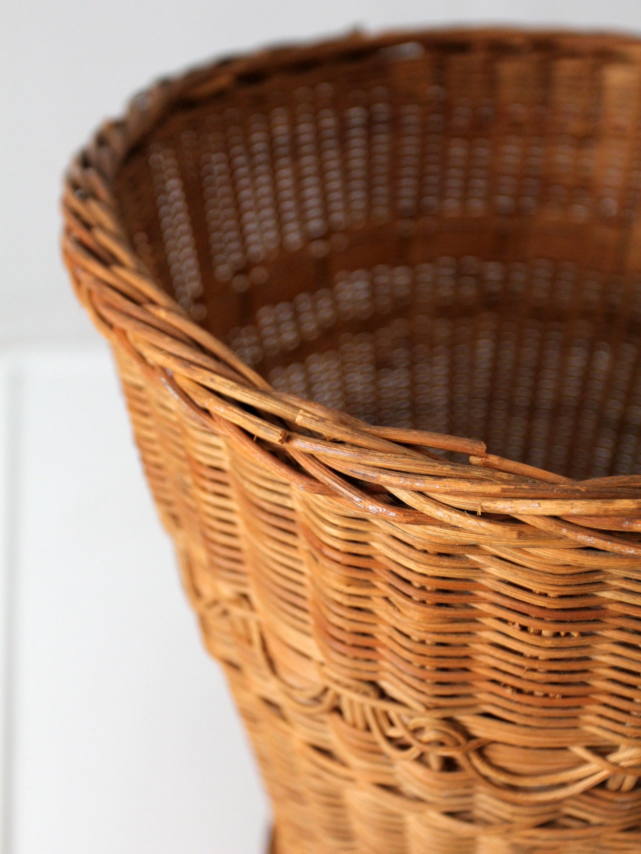 vintage woven wicker basket