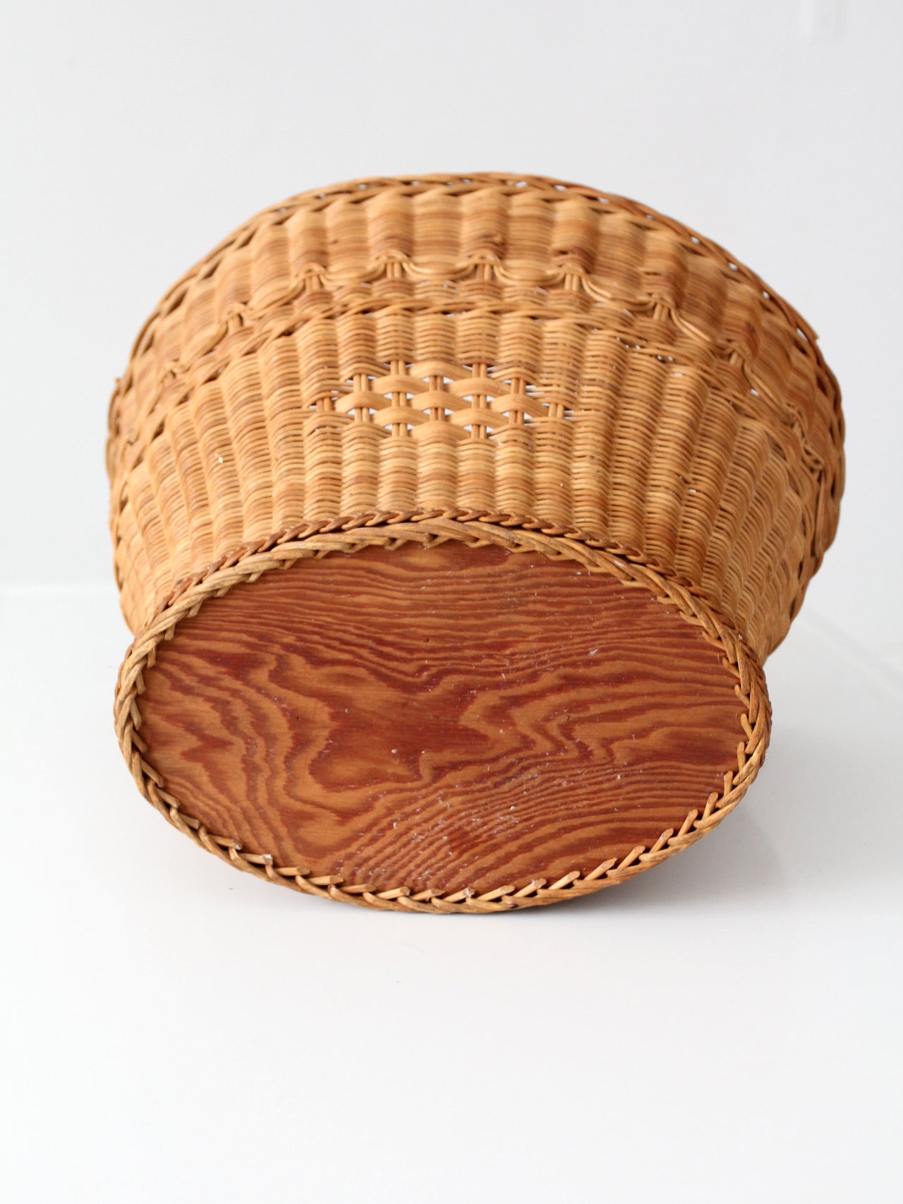 vintage woven wicker basket