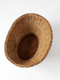 vintage woven wicker basket