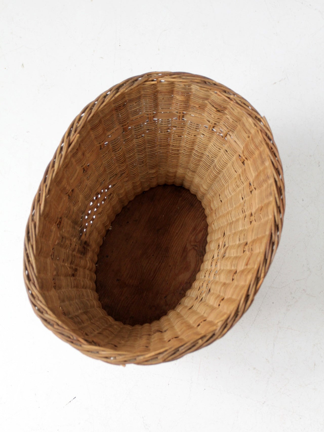 vintage woven wicker basket