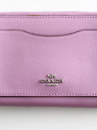 Coach violet orchid leather zip wallet