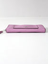 Coach violet orchid leather zip wallet