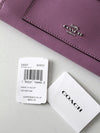 Coach violet orchid leather zip wallet