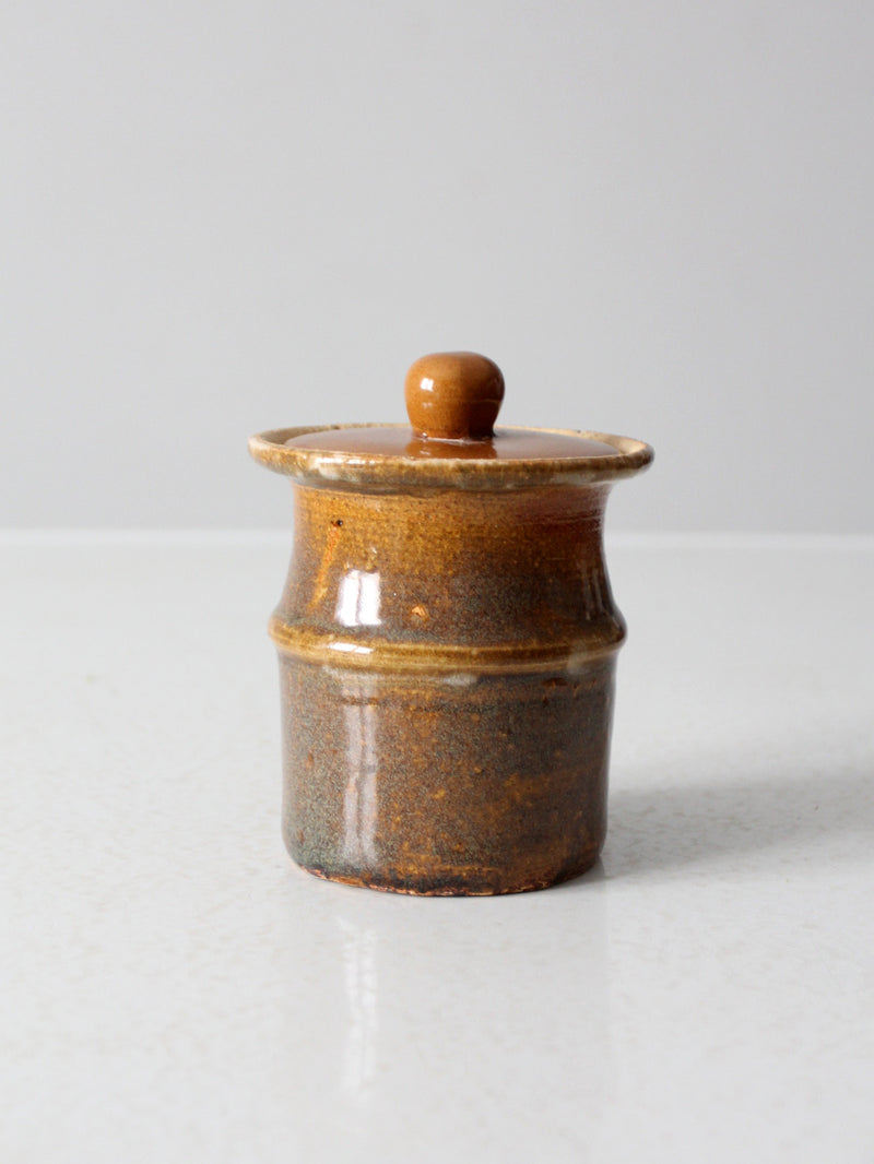 vintage studio pottery jar