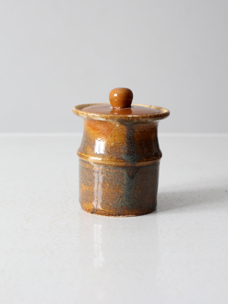 vintage studio pottery jar