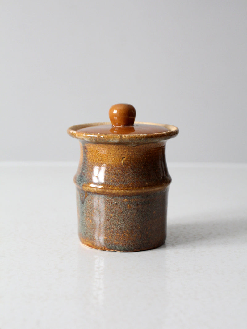 vintage studio pottery jar
