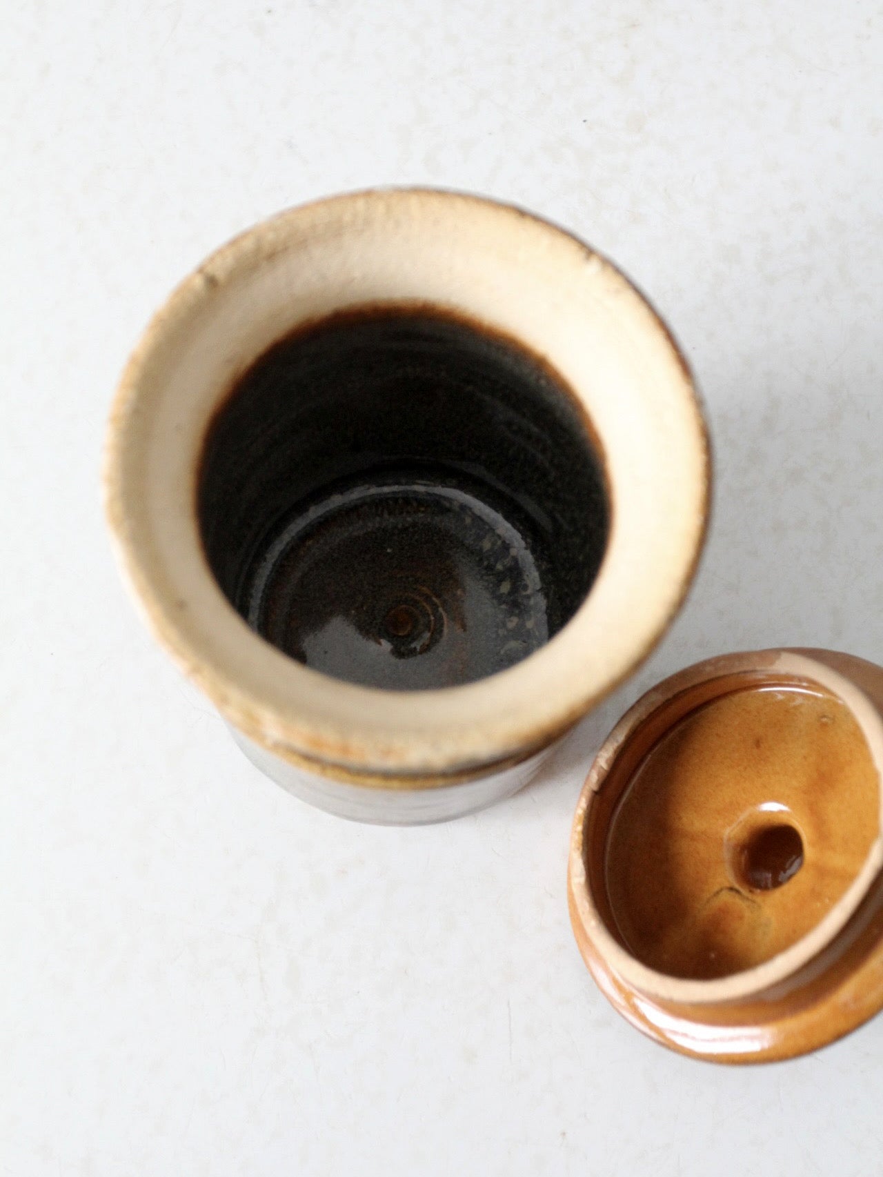 vintage studio pottery jar