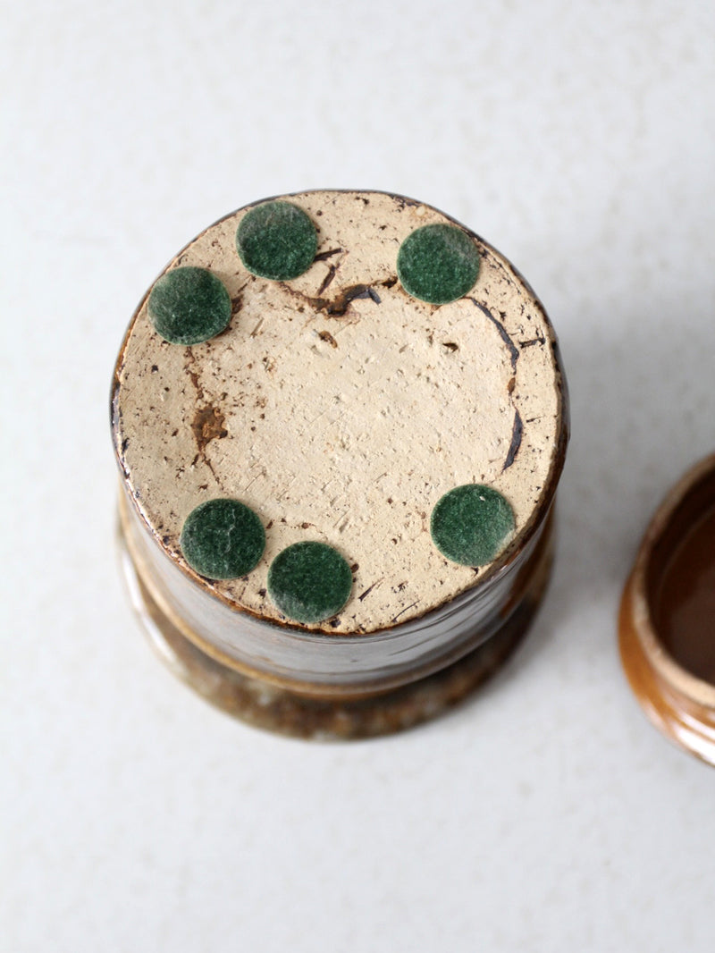 vintage studio pottery jar