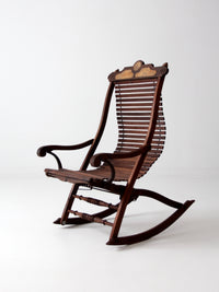 antique Victorian Eastlake adjustable rocking chair