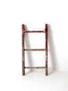 vintage 3 rung red picking ladder