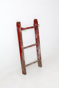 vintage 3 rung red picking ladder