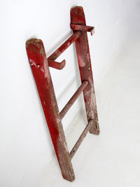 vintage 3 rung red picking ladder