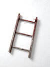 vintage 3 rung red picking ladder