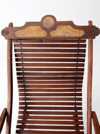 antique Victorian Eastlake adjustable rocking chair