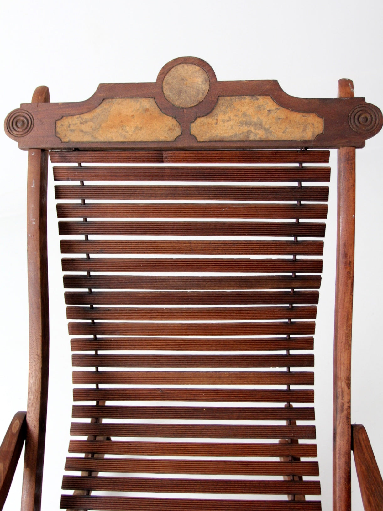 antique Victorian Eastlake adjustable rocking chair