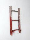 vintage 3 rung red picking ladder