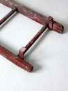 vintage 3 rung red picking ladder