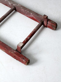 vintage 3 rung red picking ladder