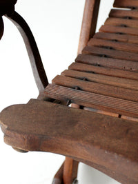 antique Victorian Eastlake adjustable rocking chair
