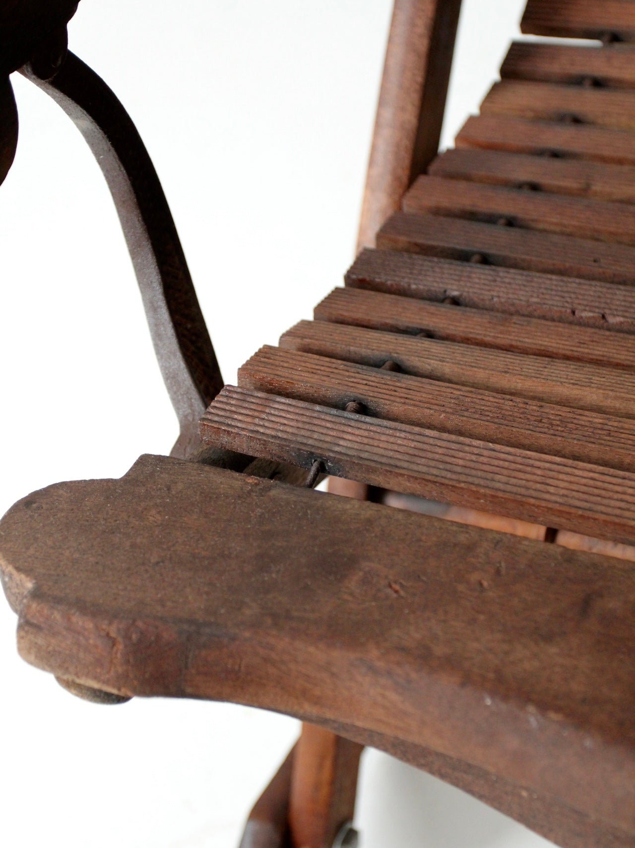 antique Victorian Eastlake adjustable rocking chair