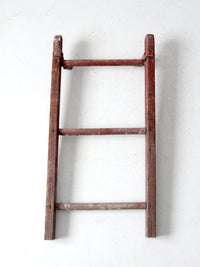 vintage 3 rung red picking ladder
