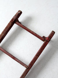 vintage 3 rung red picking ladder
