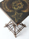 antique Adriondack folk art twig table