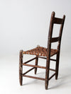 antique spilt weave chair