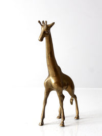 mid century brass giraffe