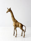 mid century brass giraffe