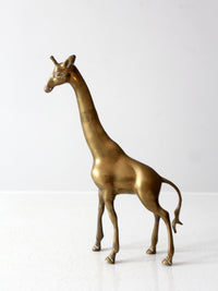 mid century brass giraffe