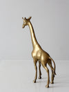 mid century brass giraffe