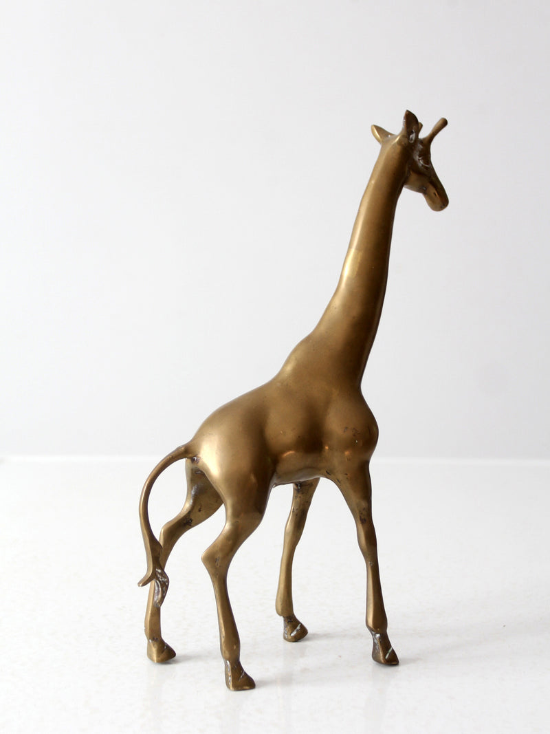 mid century brass giraffe