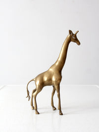 mid century brass giraffe