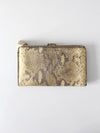 Michael Kors python embossed leather wallet