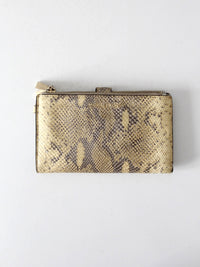 Michael Kors python embossed leather wallet