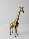 mid century brass giraffe