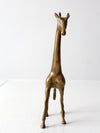 mid century brass giraffe