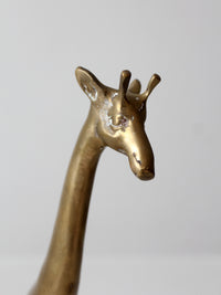 mid century brass giraffe