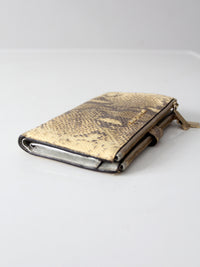 Michael Kors python embossed leather wallet