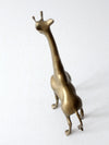 mid century brass giraffe