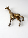 mid century brass giraffe